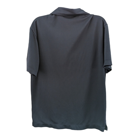 Nike Golf Dri-Fit navy textured performance polo Medium - Picture 2 of 5